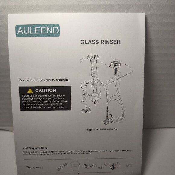 AULEEND Glass Rinser Type A Brushed Nickel Kitchen Sink Washer NEW Open Box - Picture 2 of 8